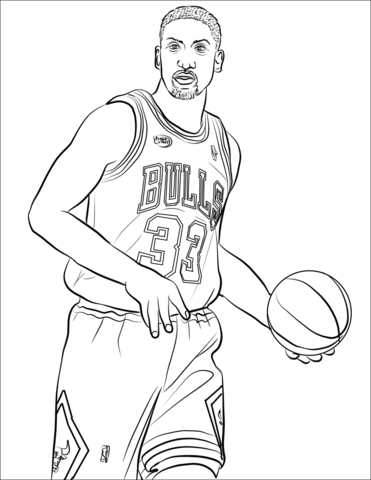 Scottie Pippen Coloring Page